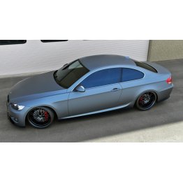 Накладки сплиттеры на пороги вариант 3 на BMW 3 E92 M-Pack